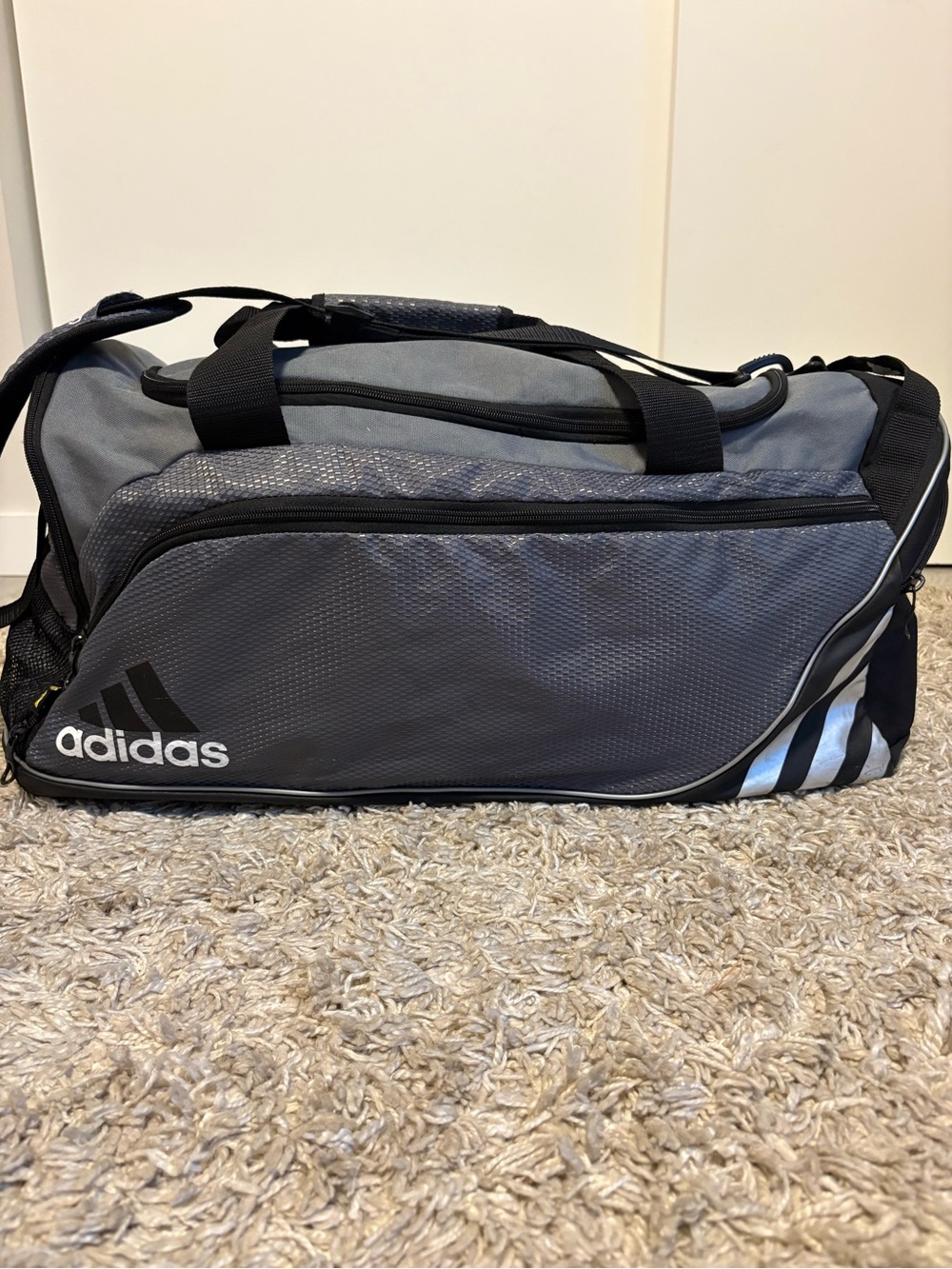 adidas team speed Gray Duffel Bag